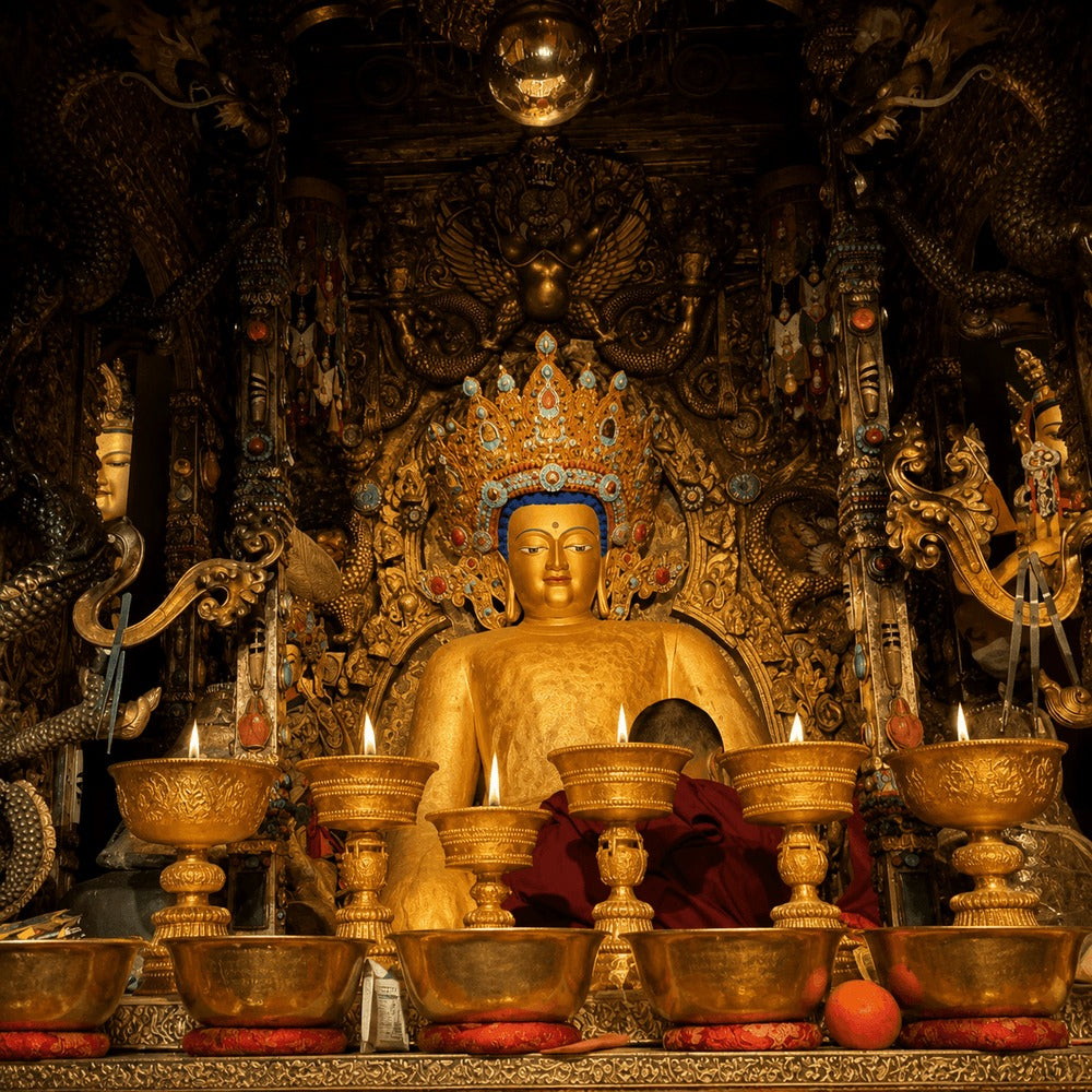 108 Butter Lamps Altar